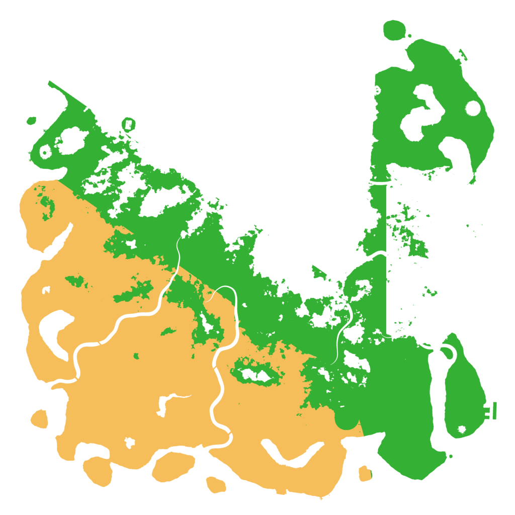 Biome Rust Map: Procedural Map, Size: 6000, Seed: 32323