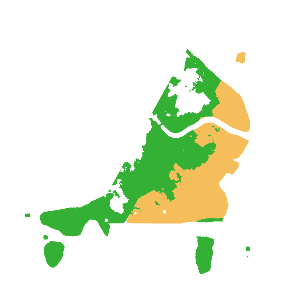 Biome Rust Map: Procedural Map, Size: 2500, Seed: 1774069172