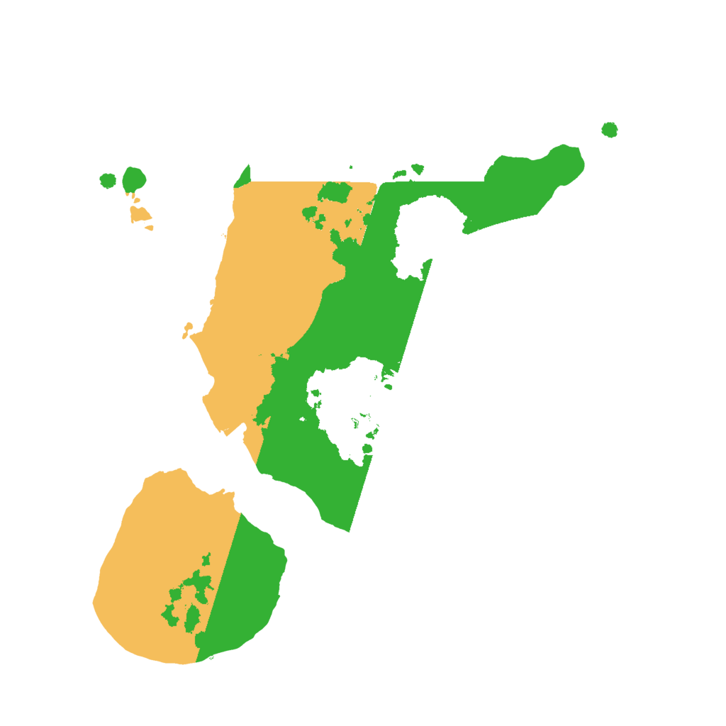 Biome Rust Map: Procedural Map, Size: 1850, Seed: 1336060690