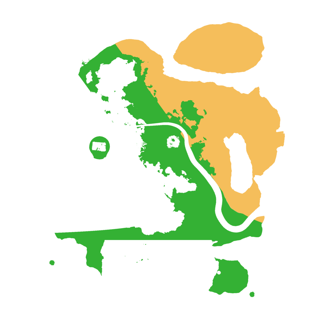 Biome Rust Map: Procedural Map, Size: 2500, Seed: 658659
