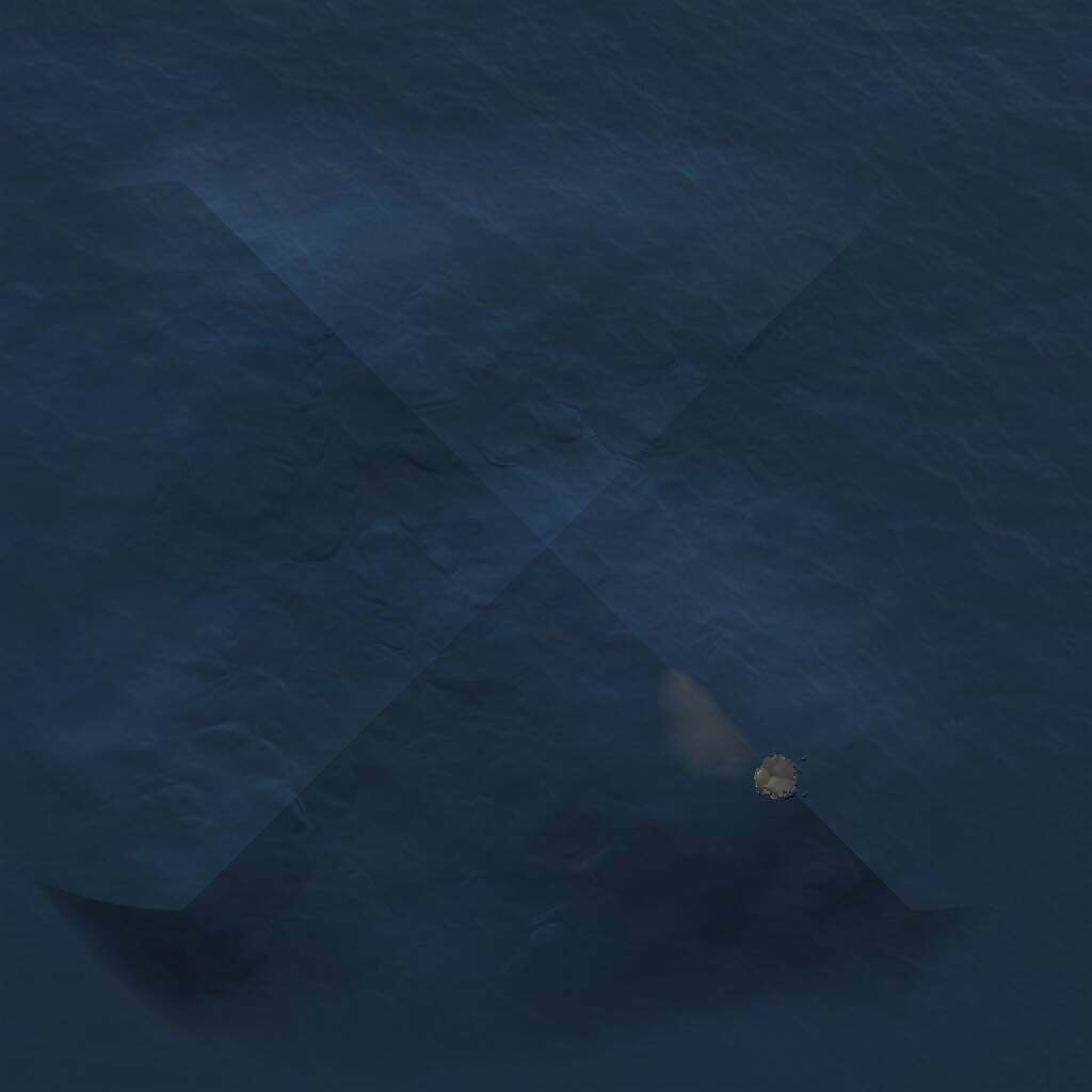 Rust Map: Procedural Map, Size: 1000, Seed: 13433176, 1 Monuments