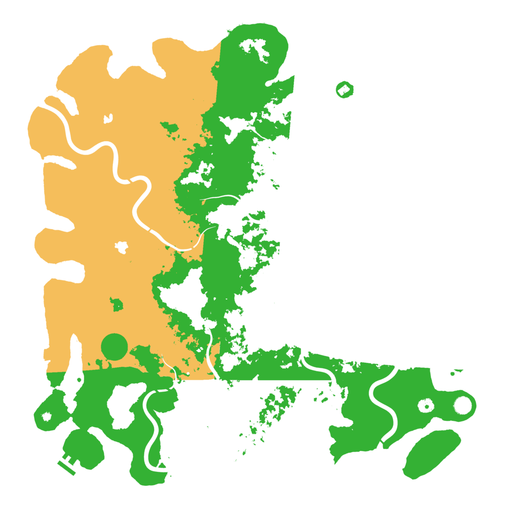Biome Rust Map: Procedural Map, Size: 5000, Seed: 2764071