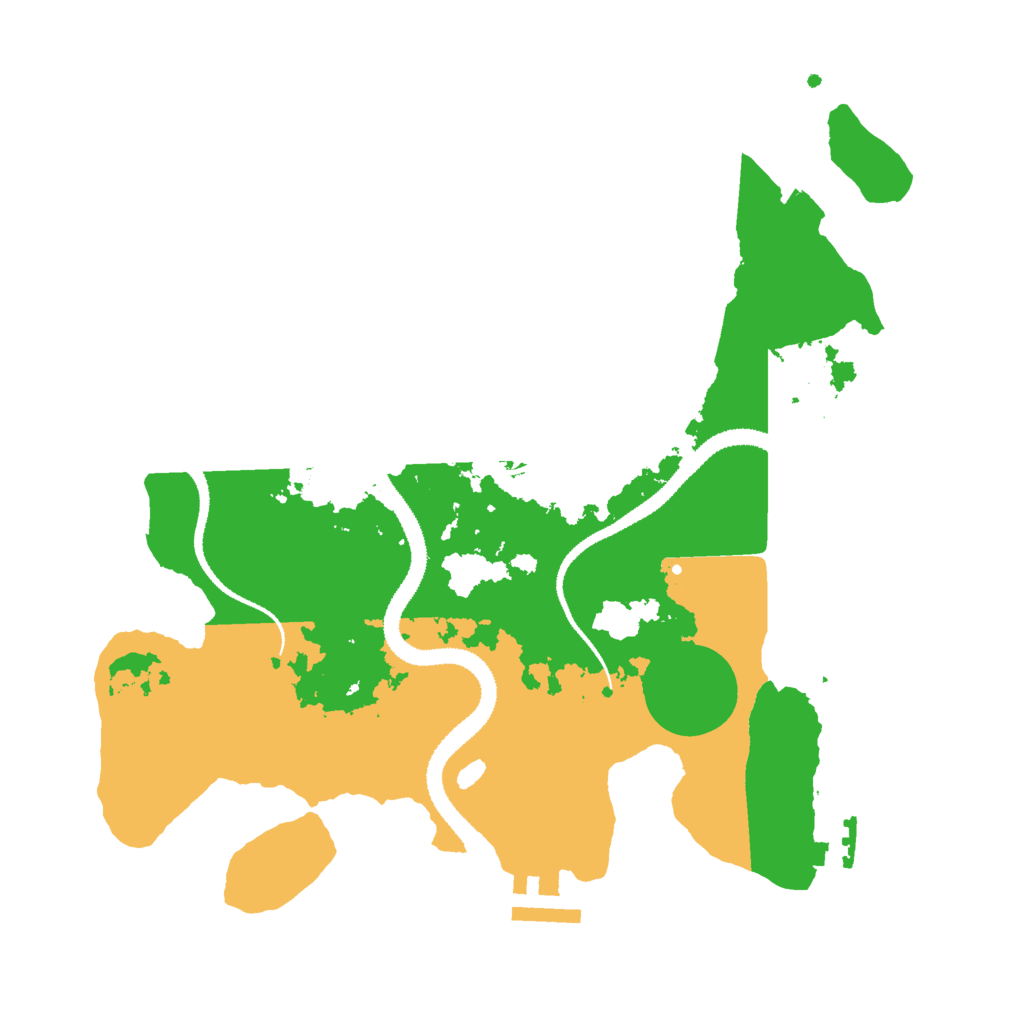 Biome Rust Map: Procedural Map, Size: 3000, Seed: 845043763