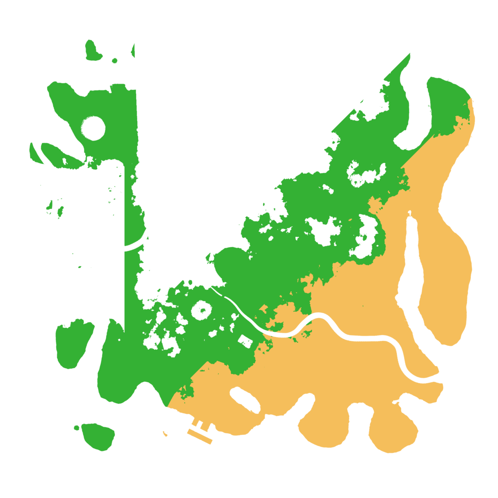 Biome Rust Map: Procedural Map, Size: 3869, Seed: 2000