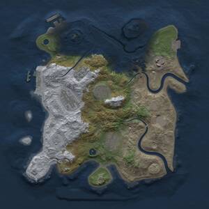 Thumbnail Rust Map: Procedural Map, Size: 3000, Seed: 87263, 11 Monuments
