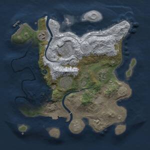 Thumbnail Rust Map: Procedural Map, Size: 3000, Seed: 778747, 10 Monuments