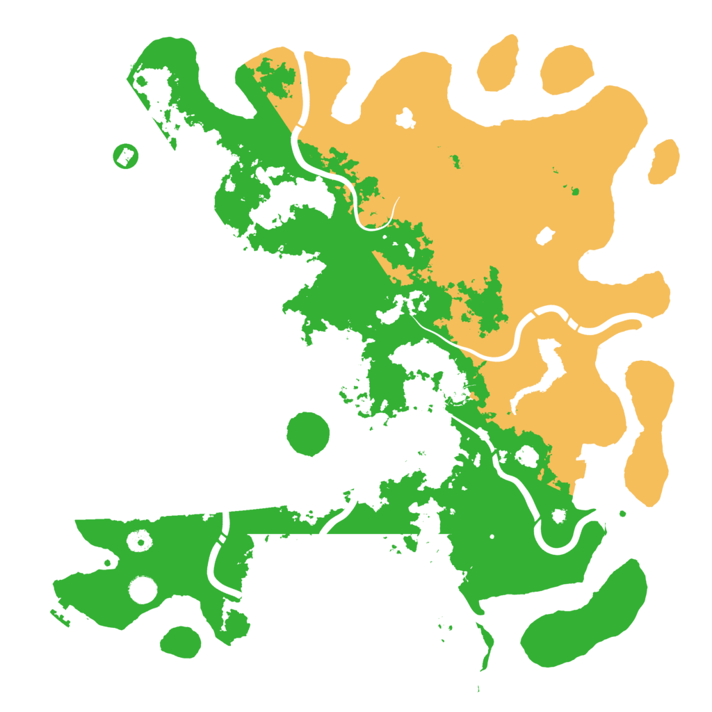 Biome Rust Map: Procedural Map, Size: 4500, Seed: 54276