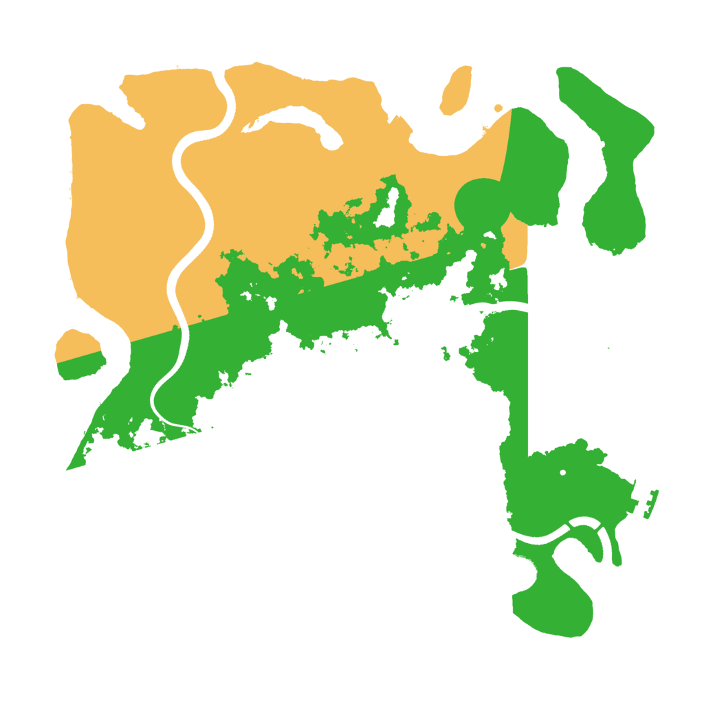 Biome Rust Map: Procedural Map, Size: 3500, Seed: 82899346