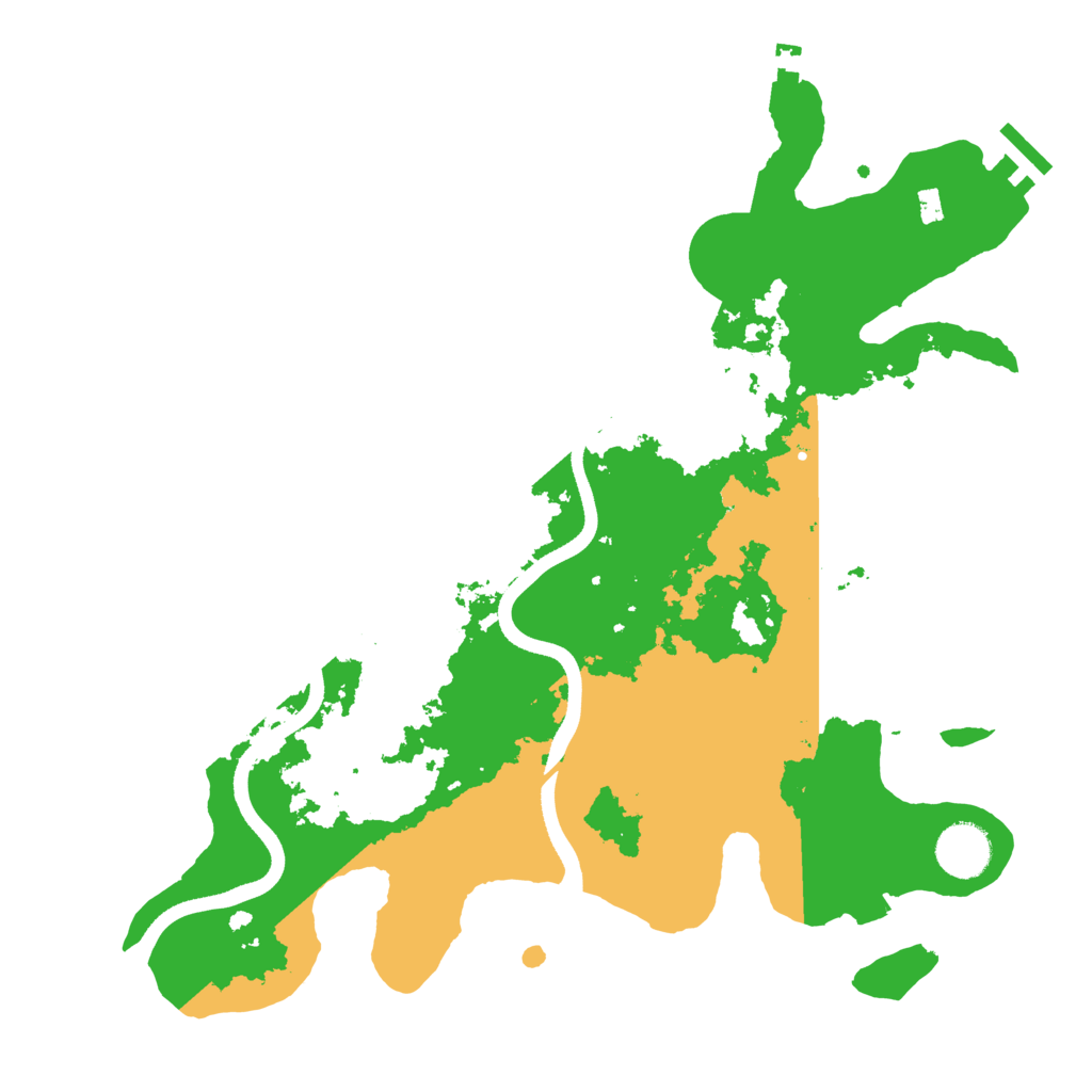 Biome Rust Map: Procedural Map, Size: 3500, Seed: 91376