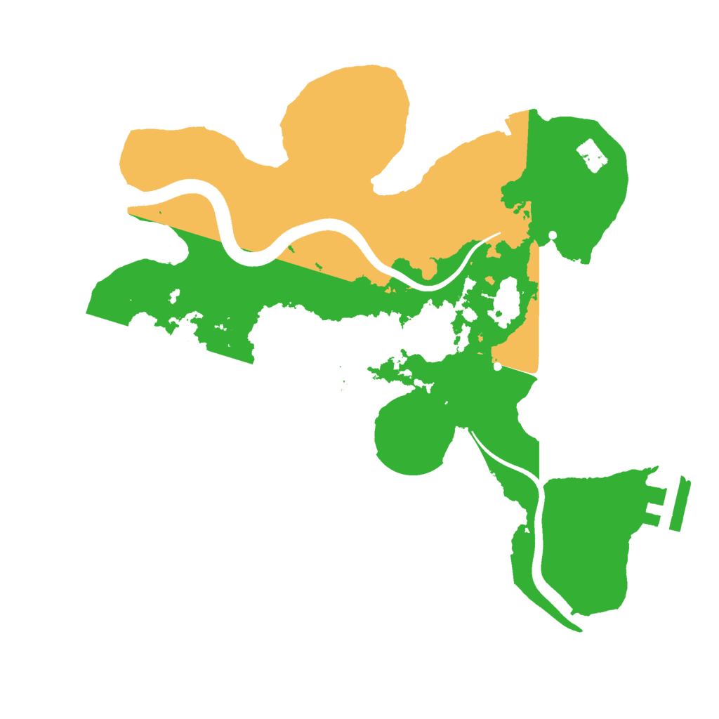 Biome Rust Map: Procedural Map, Size: 2500, Seed: 314159265