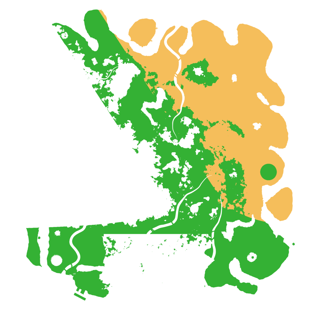 Biome Rust Map: Procedural Map, Size: 5000, Seed: 692317234