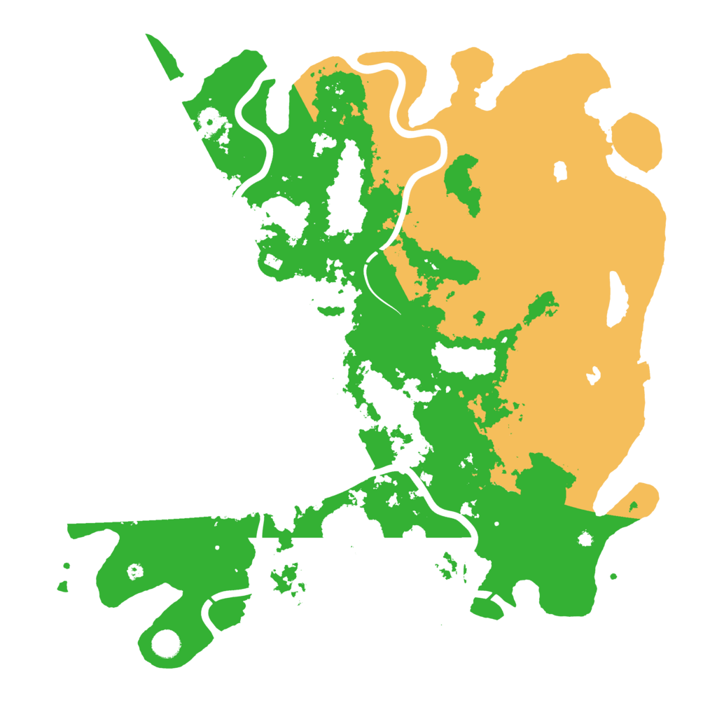 Biome Rust Map: Procedural Map, Size: 4500, Seed: 96061107