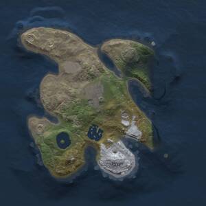 Thumbnail Rust Map: Procedural Map, Size: 2000, Seed: 2131023873, 6 Monuments
