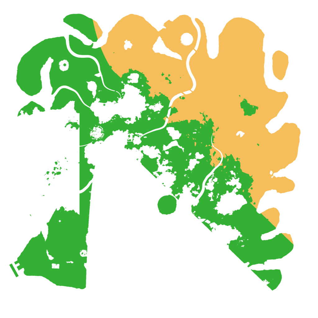 Biome Rust Map: Procedural Map, Size: 4500, Seed: 1246750150