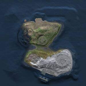Thumbnail Rust Map: Procedural Map, Size: 1500, Seed: 983069453, 5 Monuments