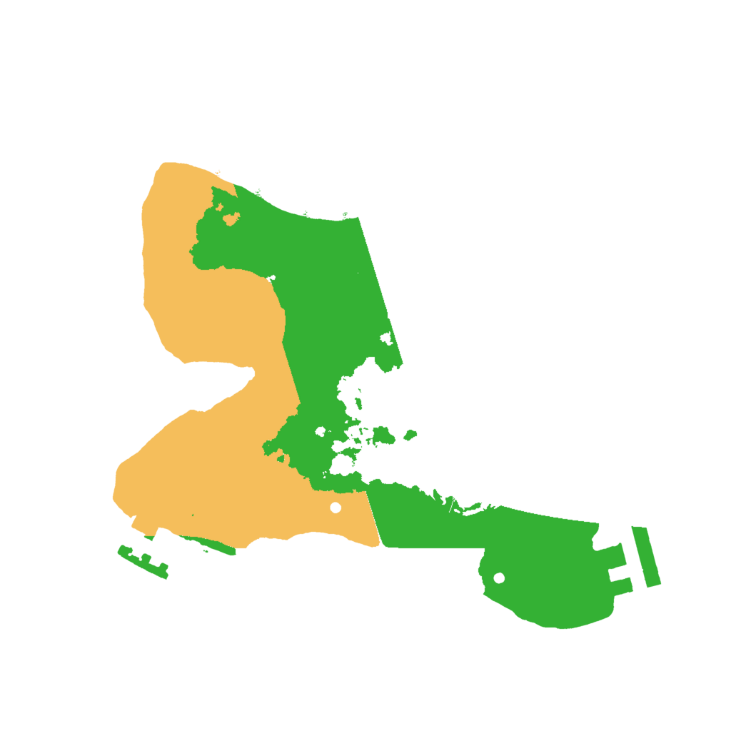 Biome Rust Map: Procedural Map, Size: 2000, Seed: 118939636