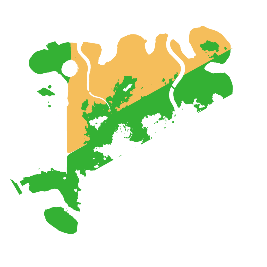 Biome Rust Map: Procedural Map, Size: 3000, Seed: 44323