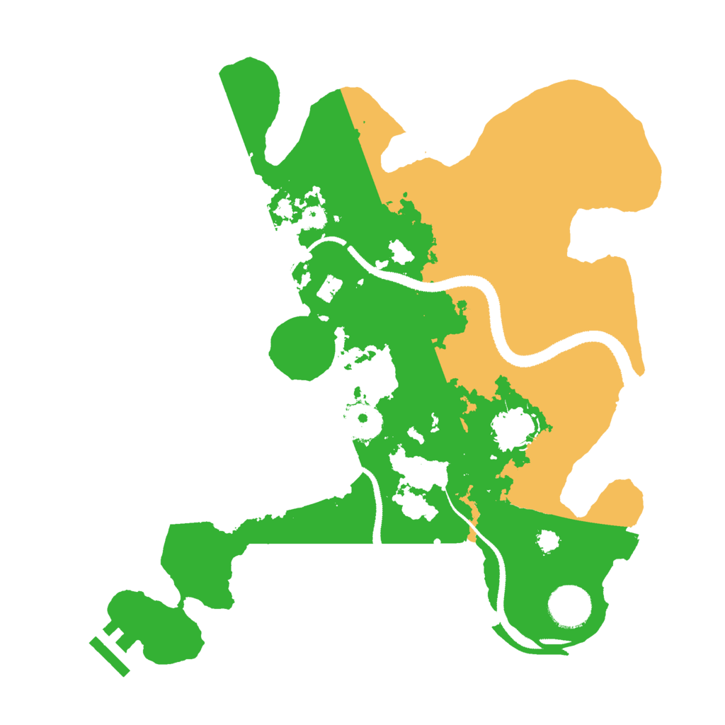 Biome Rust Map: Procedural Map, Size: 3000, Seed: 1267797294