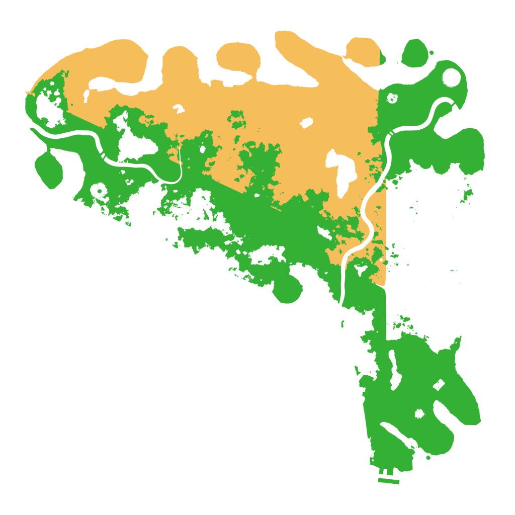 Biome Rust Map: Procedural Map, Size: 4900, Seed: 615417425