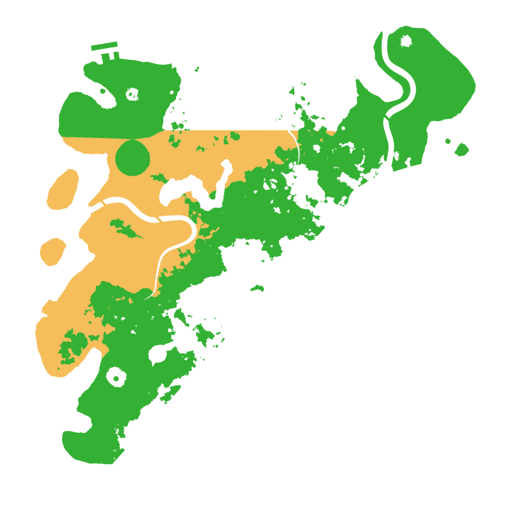 Biome Rust Map: Procedural Map, Size: 4000, Seed: 999666