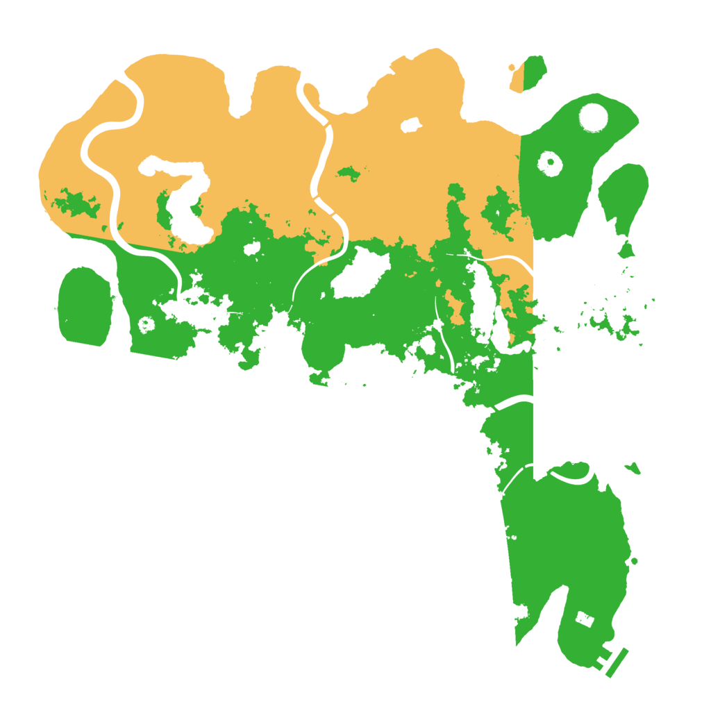 Biome Rust Map: Procedural Map, Size: 4350, Seed: 7418996