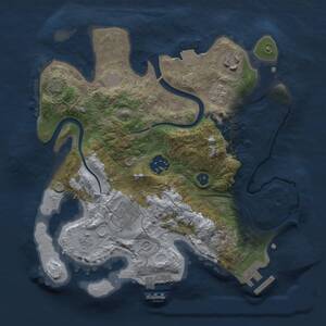 Thumbnail Rust Map: Procedural Map, Size: 2700, Seed: 11162, 10 Monuments