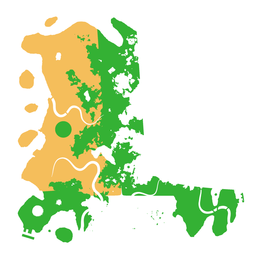 Biome Rust Map: Procedural Map, Size: 4200, Seed: 1243097800