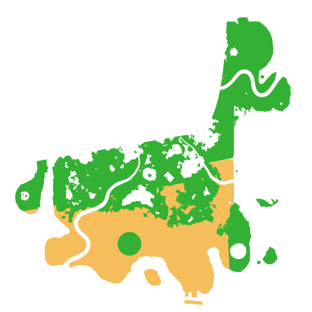 Biome Rust Map: Procedural Map, Size: 3500, Seed: 1561423981