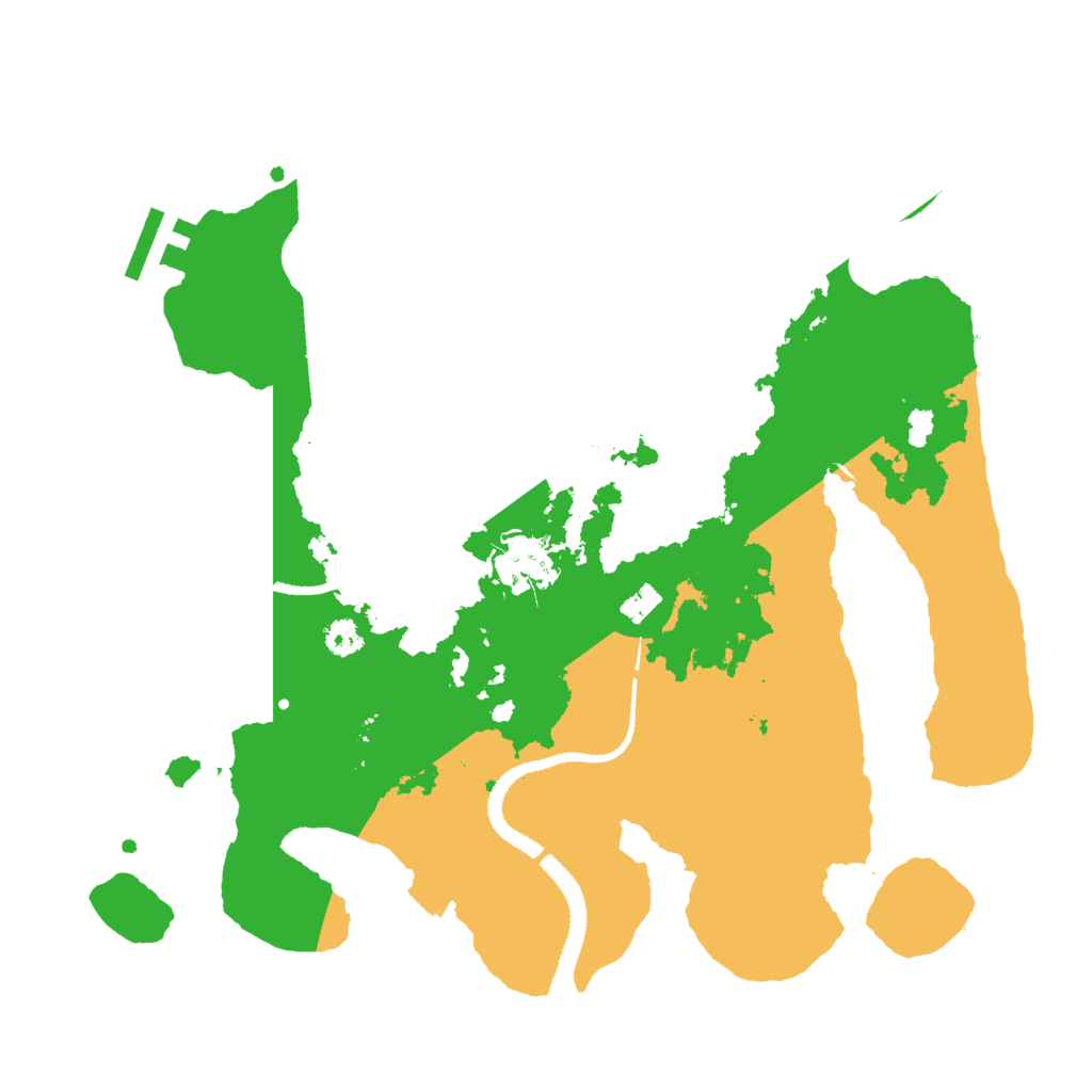 Biome Rust Map: Procedural Map, Size: 3000, Seed: 25481