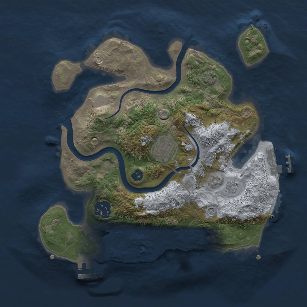 Rust Map: Procedural Map, Size: 2700, Seed: 1768478498, 8 Monuments