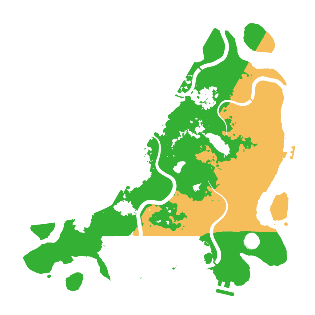 Biome Rust Map: Procedural Map, Size: 3500, Seed: 1278368099