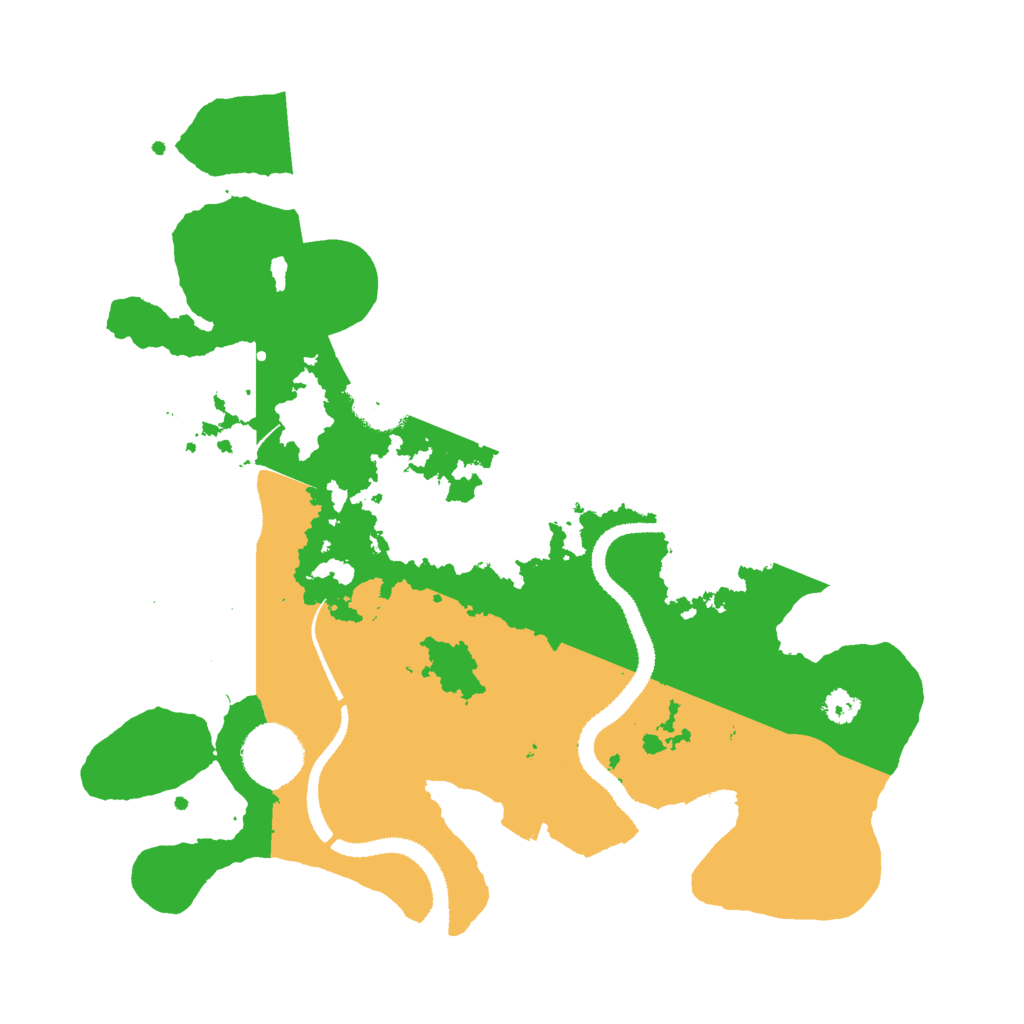 Biome Rust Map: Procedural Map, Size: 3000, Seed: 37886