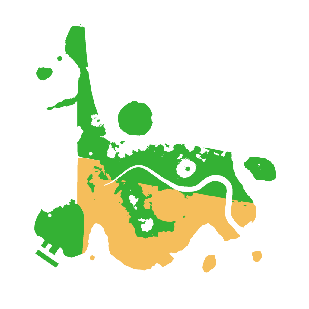 Biome Rust Map: Procedural Map, Size: 2500, Seed: 638636655