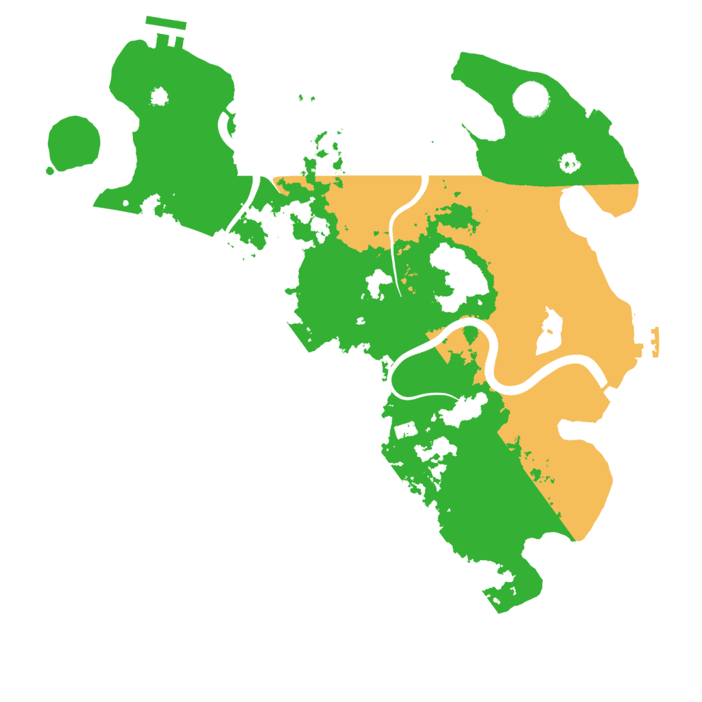 Biome Rust Map: Procedural Map, Size: 3500, Seed: 53231406