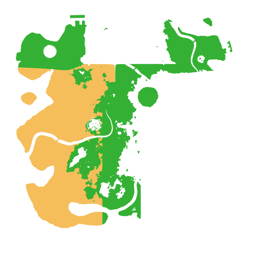 Biome Rust Map: Procedural Map, Size: 3500, Seed: 1586522937