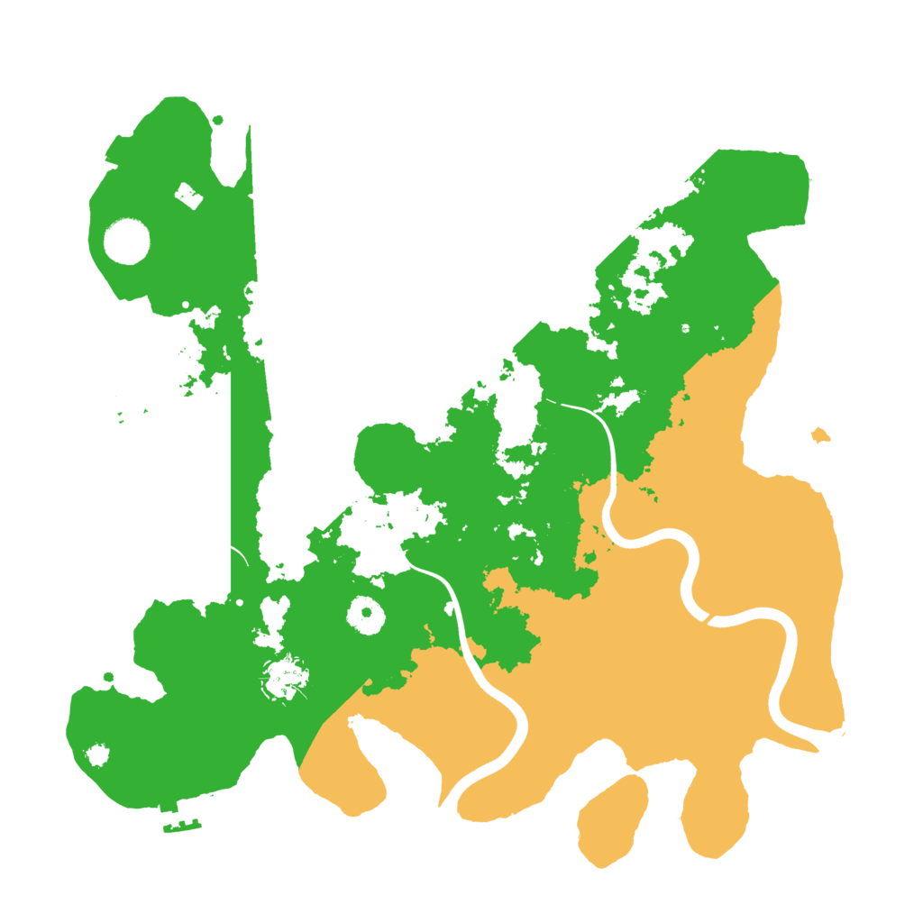Biome Rust Map: Procedural Map, Size: 3700, Seed: 793197