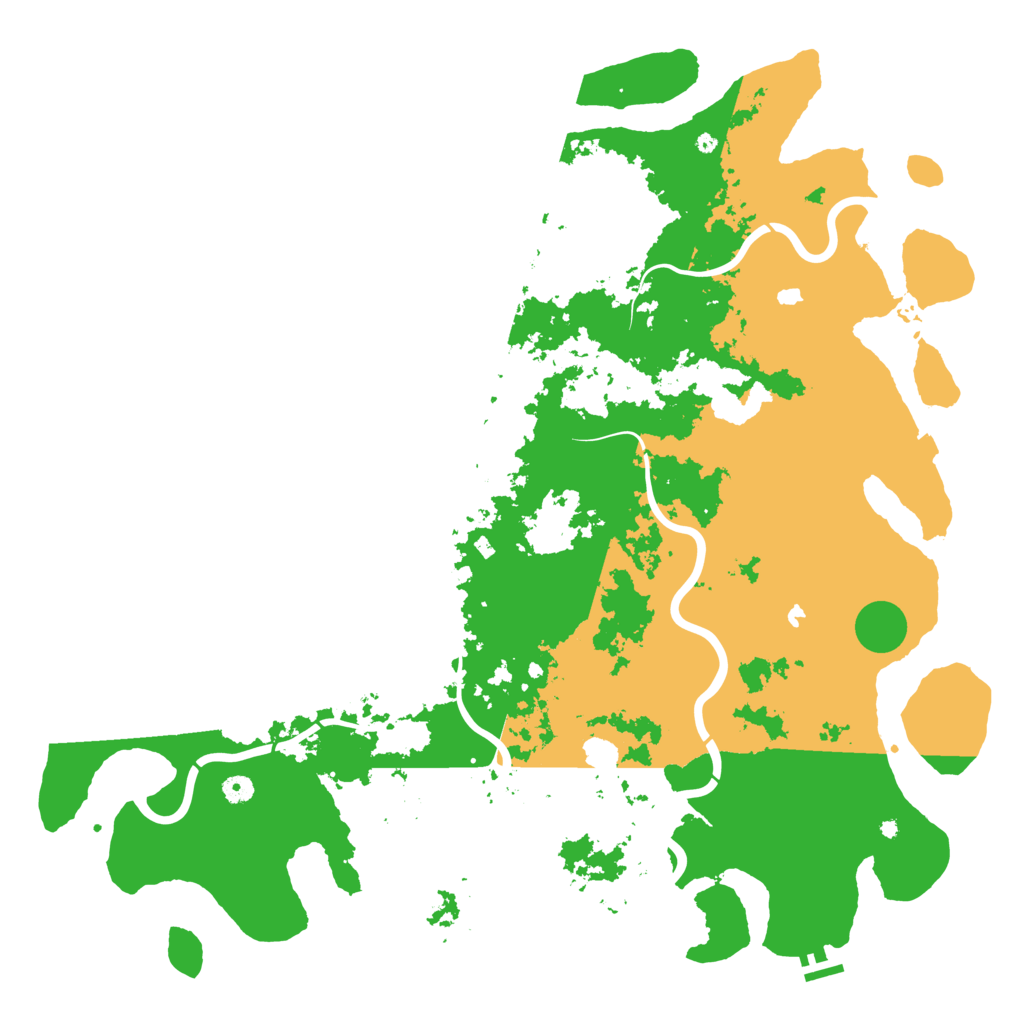 Biome Rust Map: Procedural Map, Size: 5200, Seed: 1879536892