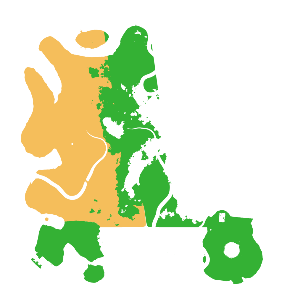 Biome Rust Map: Procedural Map, Size: 3500, Seed: 1257510495