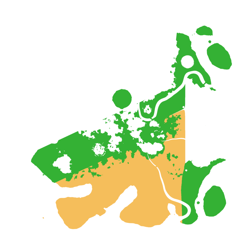 Biome Rust Map: Procedural Map, Size: 3500, Seed: 76683