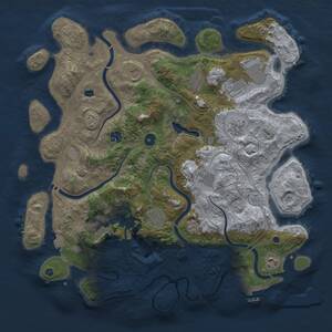 Thumbnail Rust Map: Procedural Map, Size: 4250, Seed: 1037160098, 15 Monuments