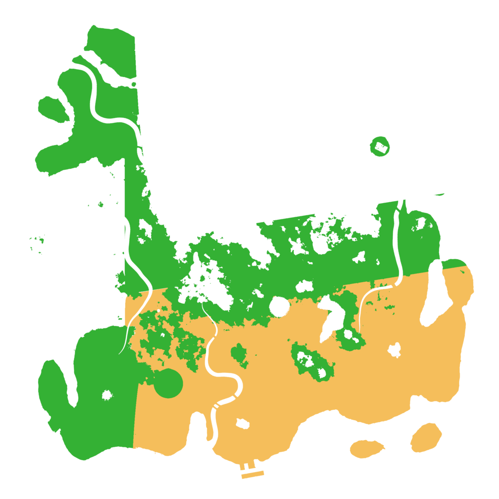 Biome Rust Map: Procedural Map, Size: 4500, Seed: 241523