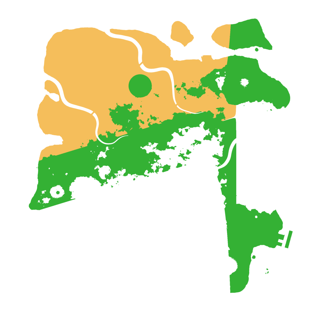 Biome Rust Map: Procedural Map, Size: 3600, Seed: 24060