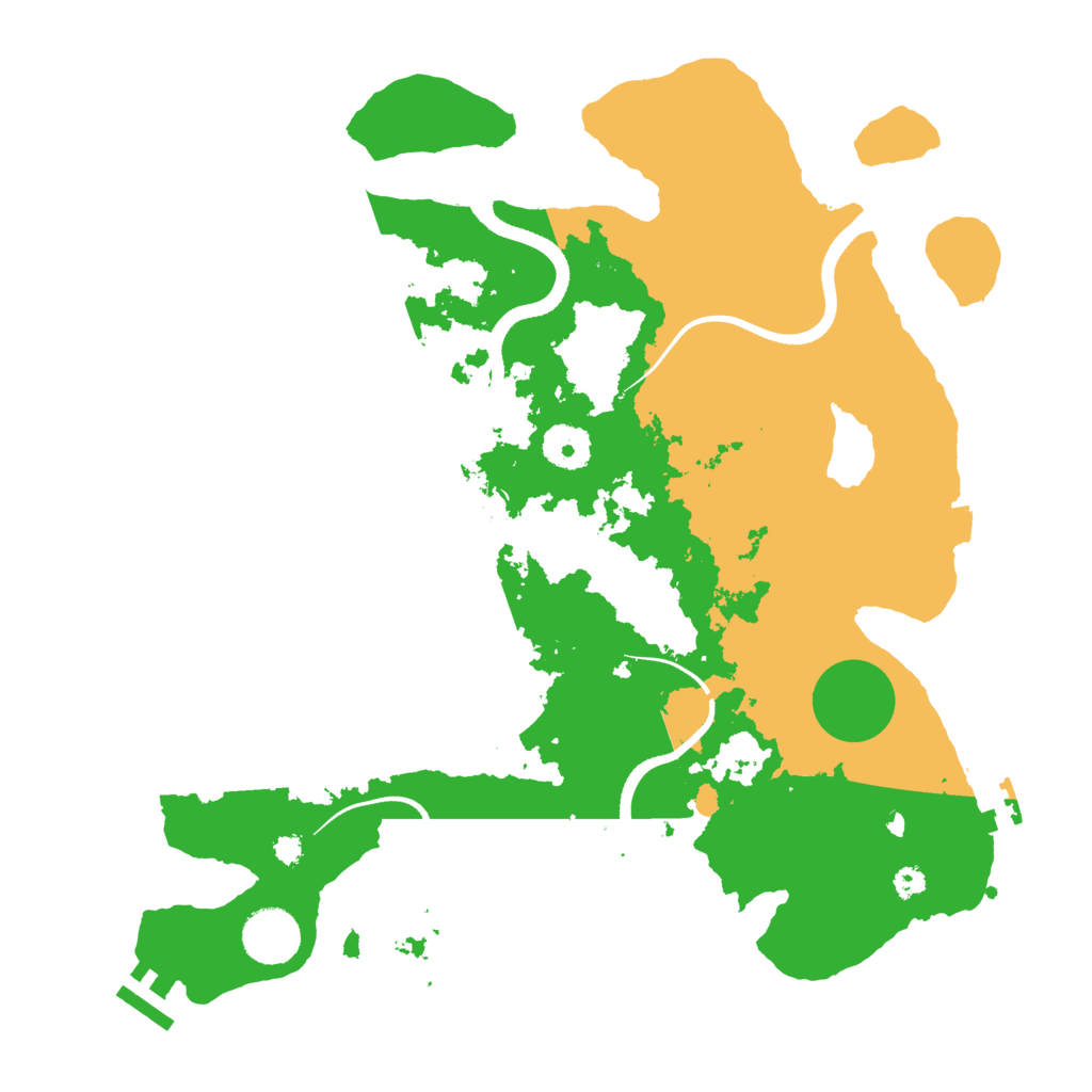 Biome Rust Map: Procedural Map, Size: 3500, Seed: 872331734
