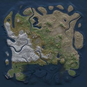 Thumbnail Rust Map: Procedural Map, Size: 4250, Seed: 467508563, 16 Monuments