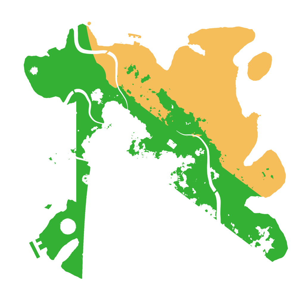 Biome Rust Map: Procedural Map, Size: 3500, Seed: 1101776883