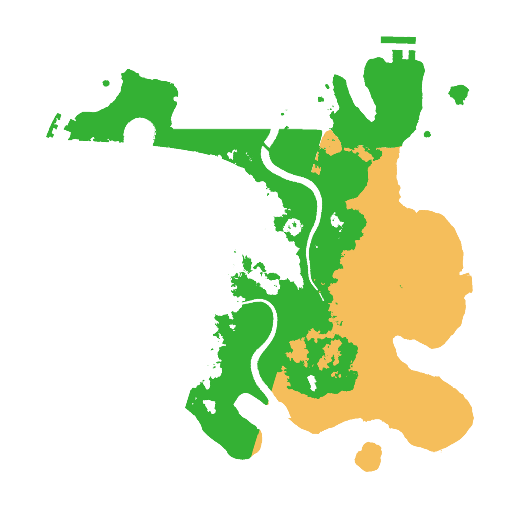 Biome Rust Map: Procedural Map, Size: 3000, Seed: 99117745