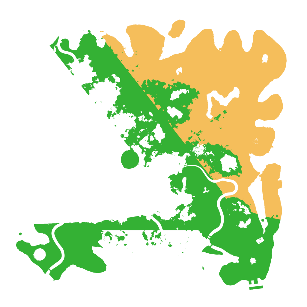 Biome Rust Map: Procedural Map, Size: 4500, Seed: 1739584530