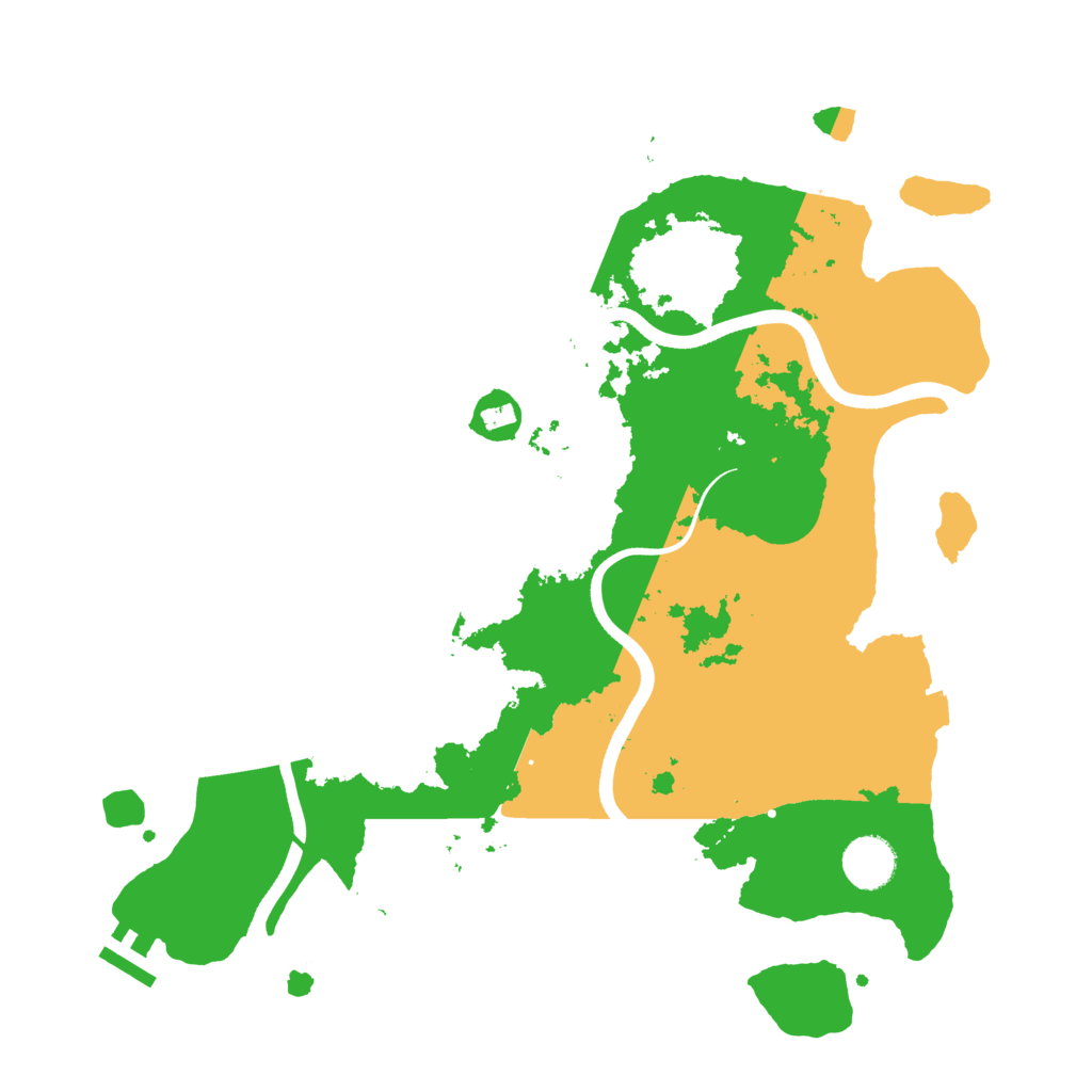 Biome Rust Map: Procedural Map, Size: 3630, Seed: 945994983