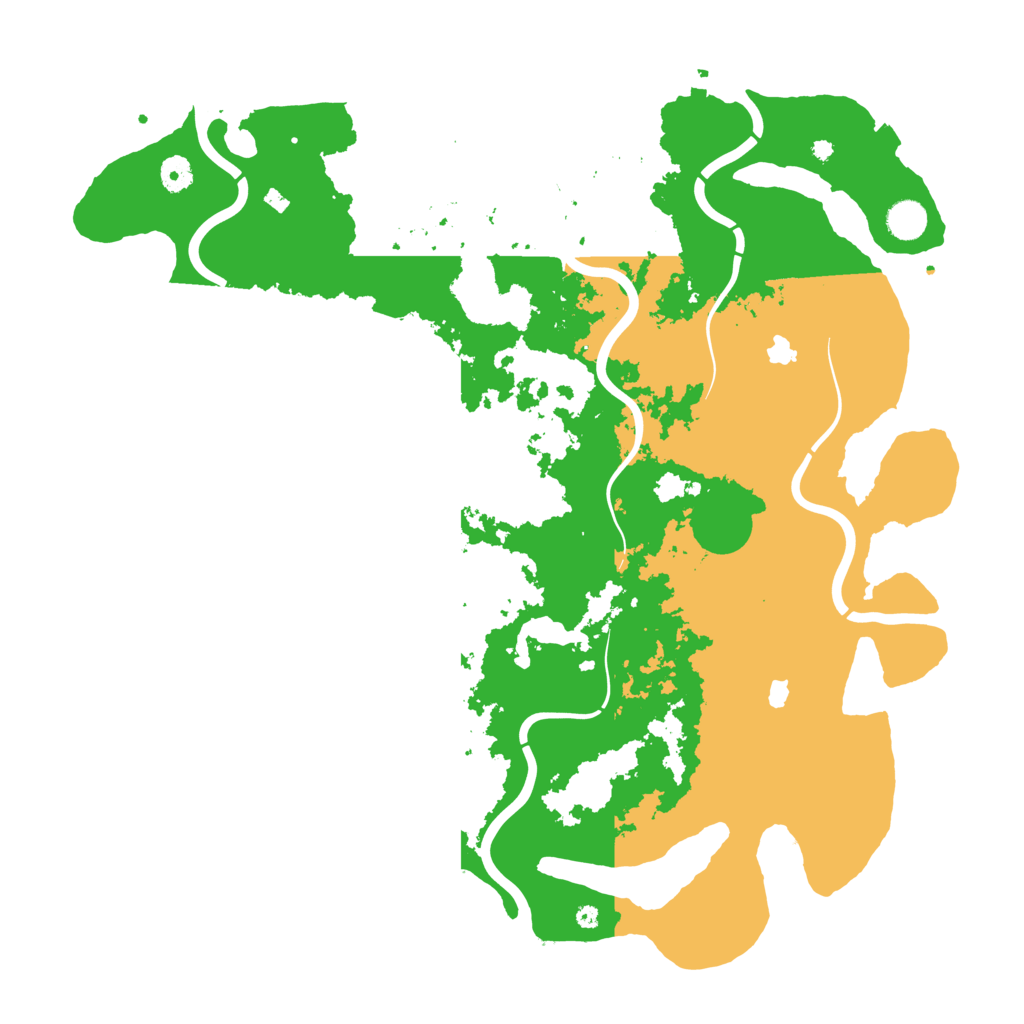 Biome Rust Map: Procedural Map, Size: 4500, Seed: 537958141