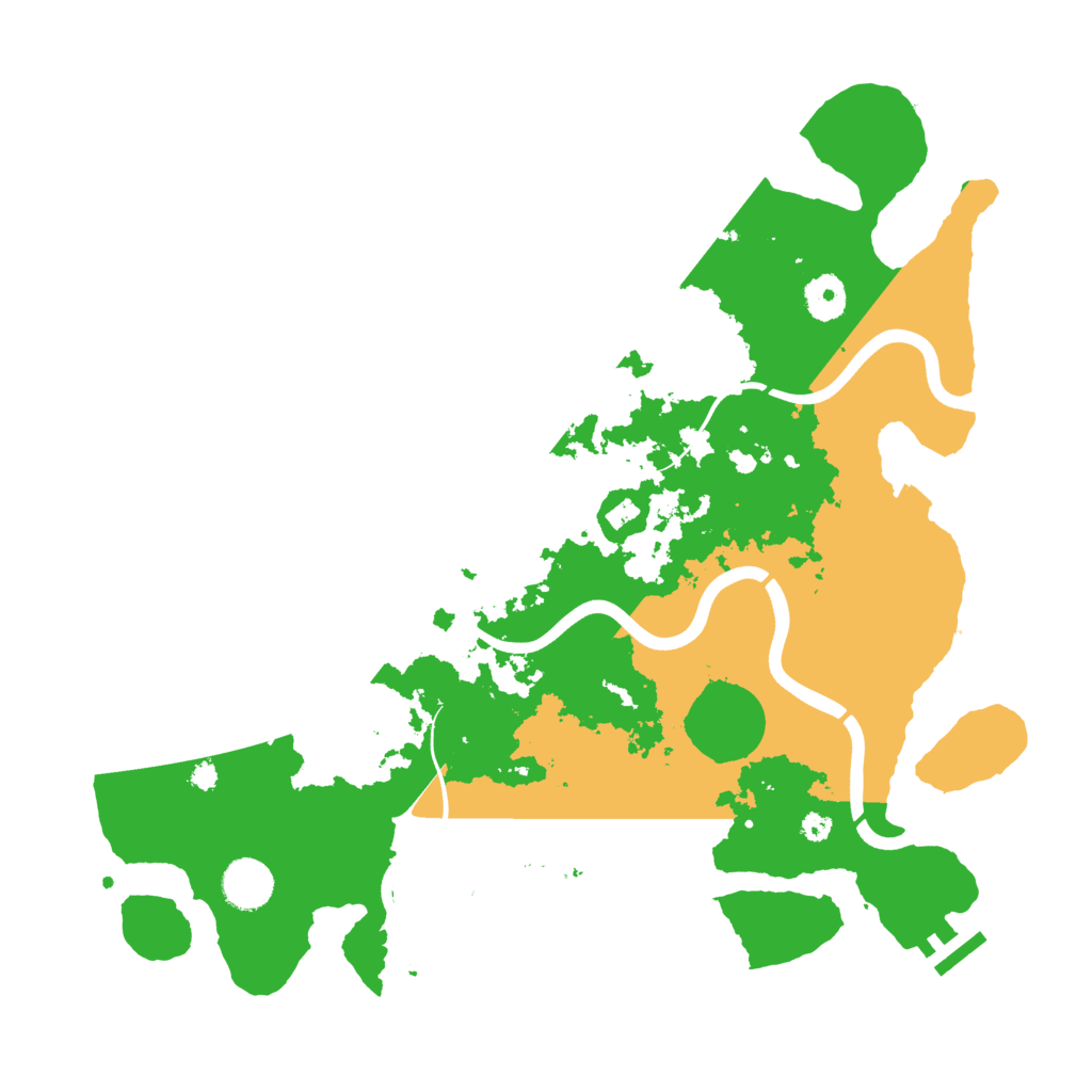 Biome Rust Map: Procedural Map, Size: 3750, Seed: 55
